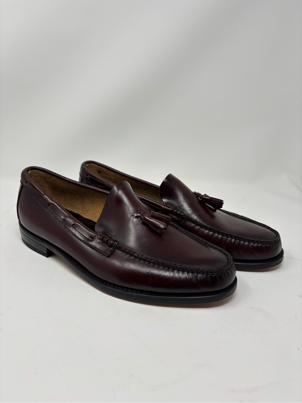Florsheim Men's Tassel Loafers in Oxblood Leather